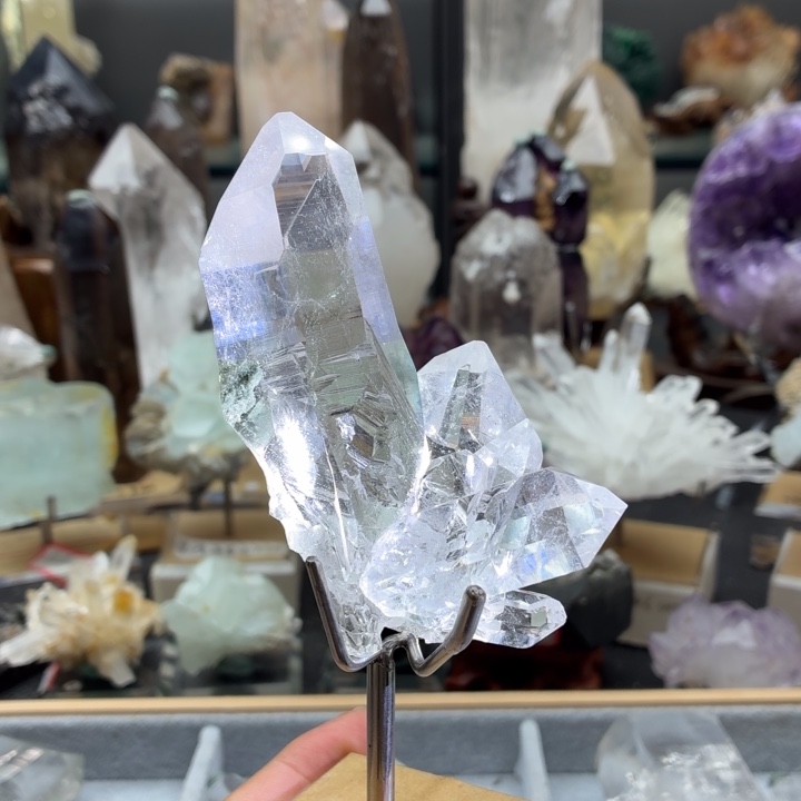 摆件水晶未镶嵌印度喜玛绿幽灵