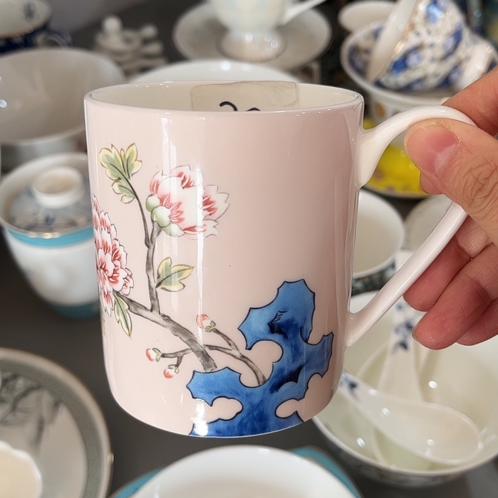 瓷片微瑕骨瓷故宫文化马克杯一个