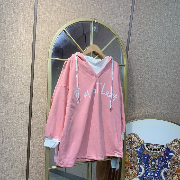 TT099孕妇粉色加绒卫衣90-130