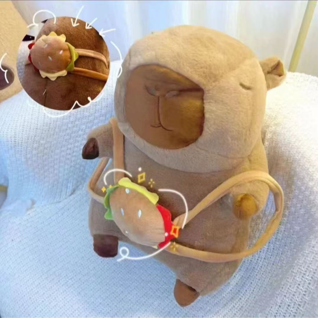 卡皮巴拉汉堡一个40厘米破损联系客服补发