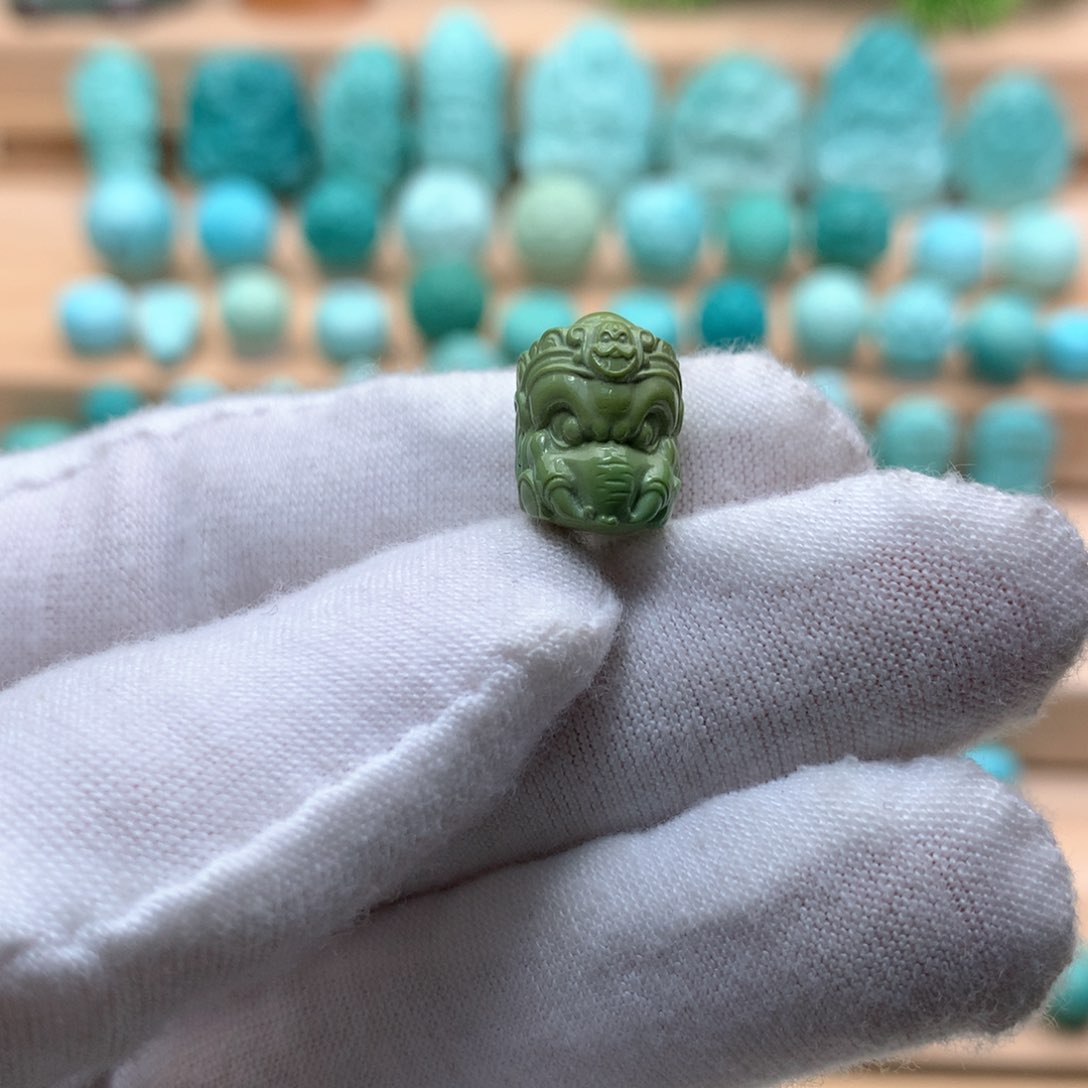 绿松石珠宝奇石未镶嵌橙****爸