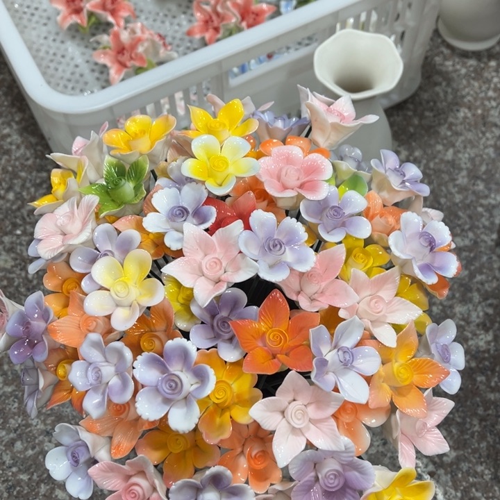 陶瓷非遗陶瓷花10朵