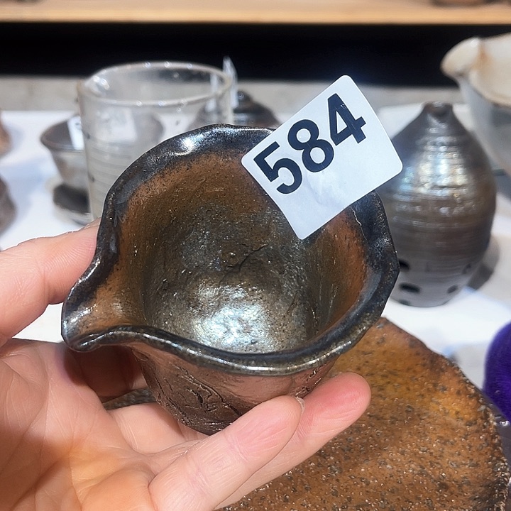 杯高温柴烧陶泥公杯