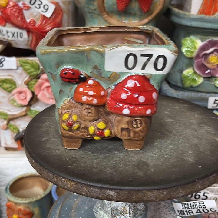 粗陶材质多肉花盆