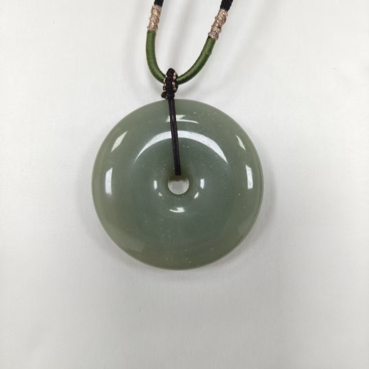 天然和田玉且末平安扣吊坠  1006