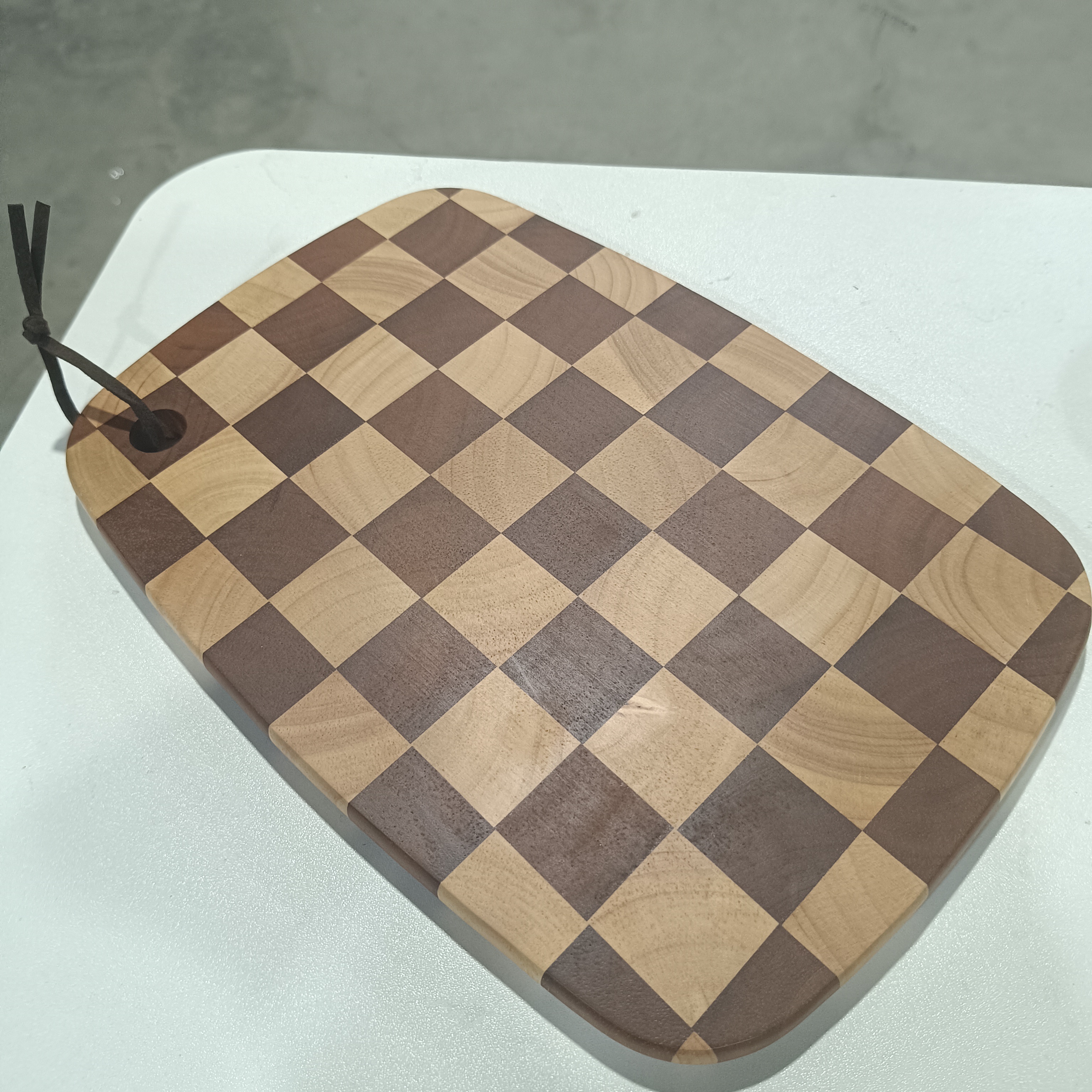 『棋盘格菜板』/32×24相思木