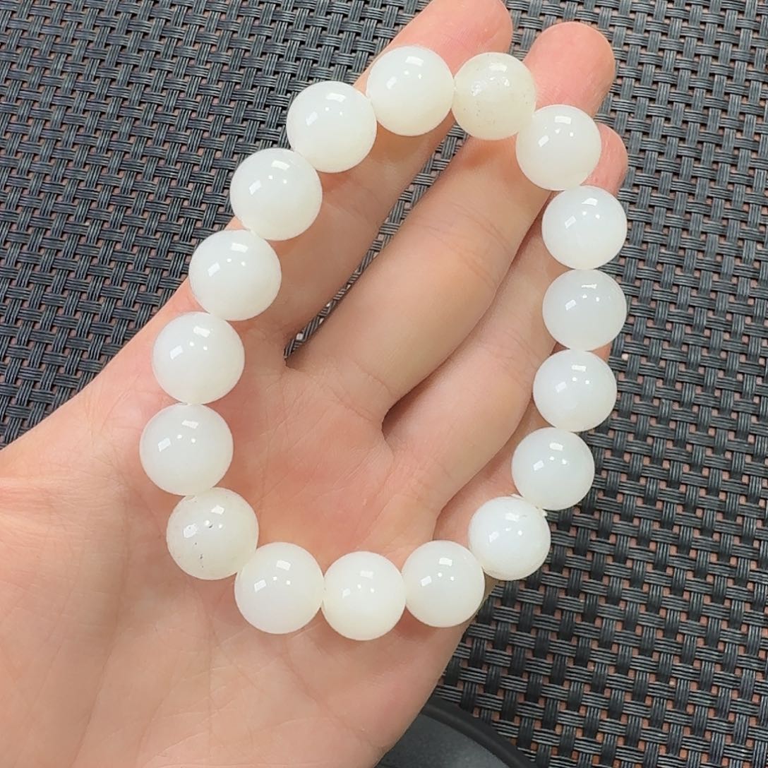 和田玉未镶嵌挂件天泰卡12手串福利