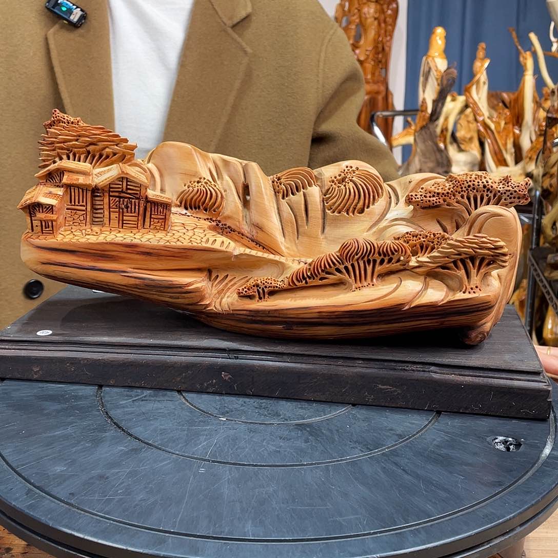 柏木（崖柏）山水倒流香送两盒香