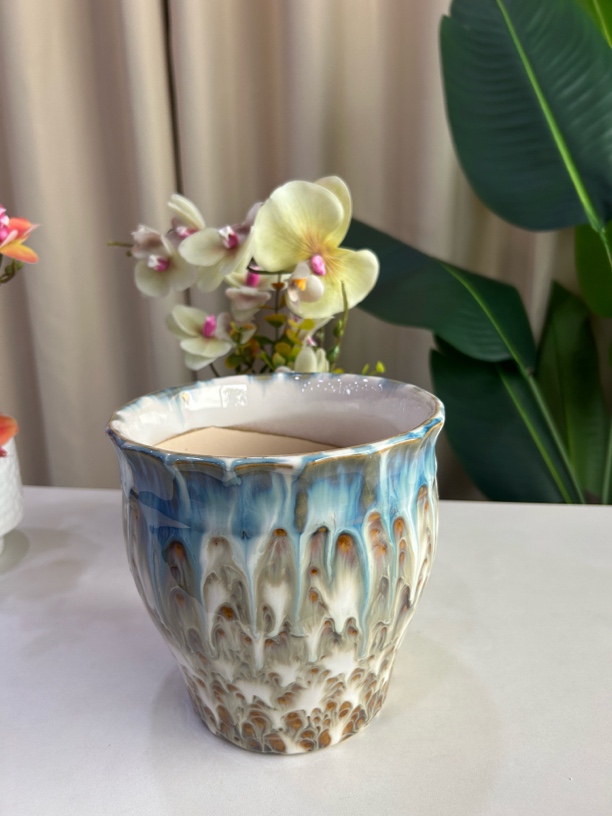 高16口16创意花盆适合兰花绿萝等绿植阳台家用