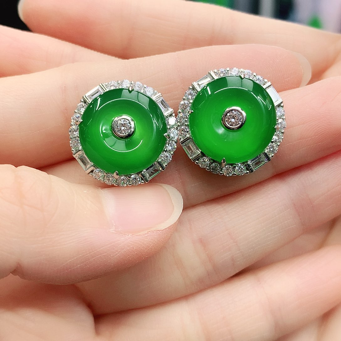 银S925镶嵌耳坠玛瑙/玉髓