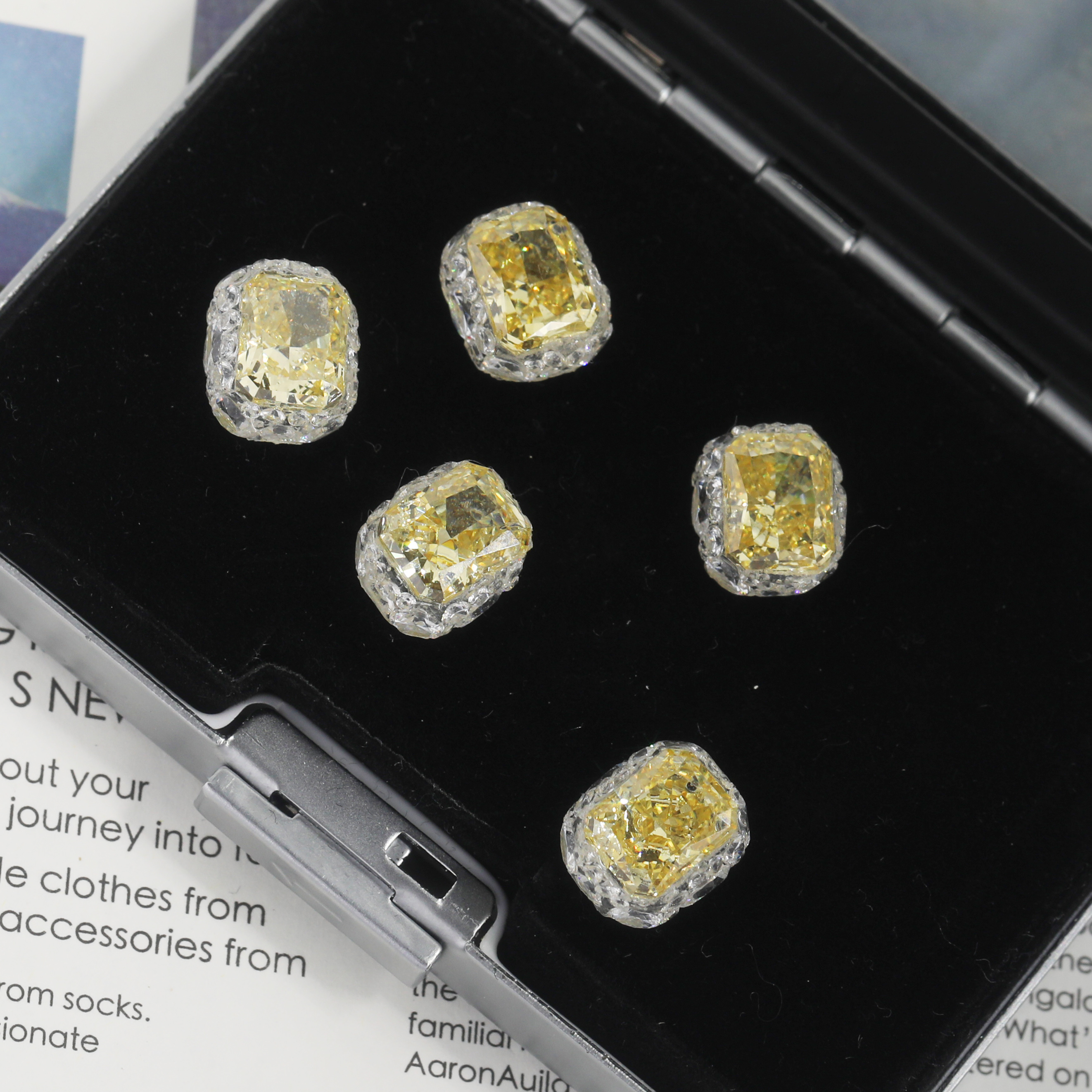 G美甲钻饰品成品堆堆钻冰花八角 多尺寸精致高品超闪纯手工冰透