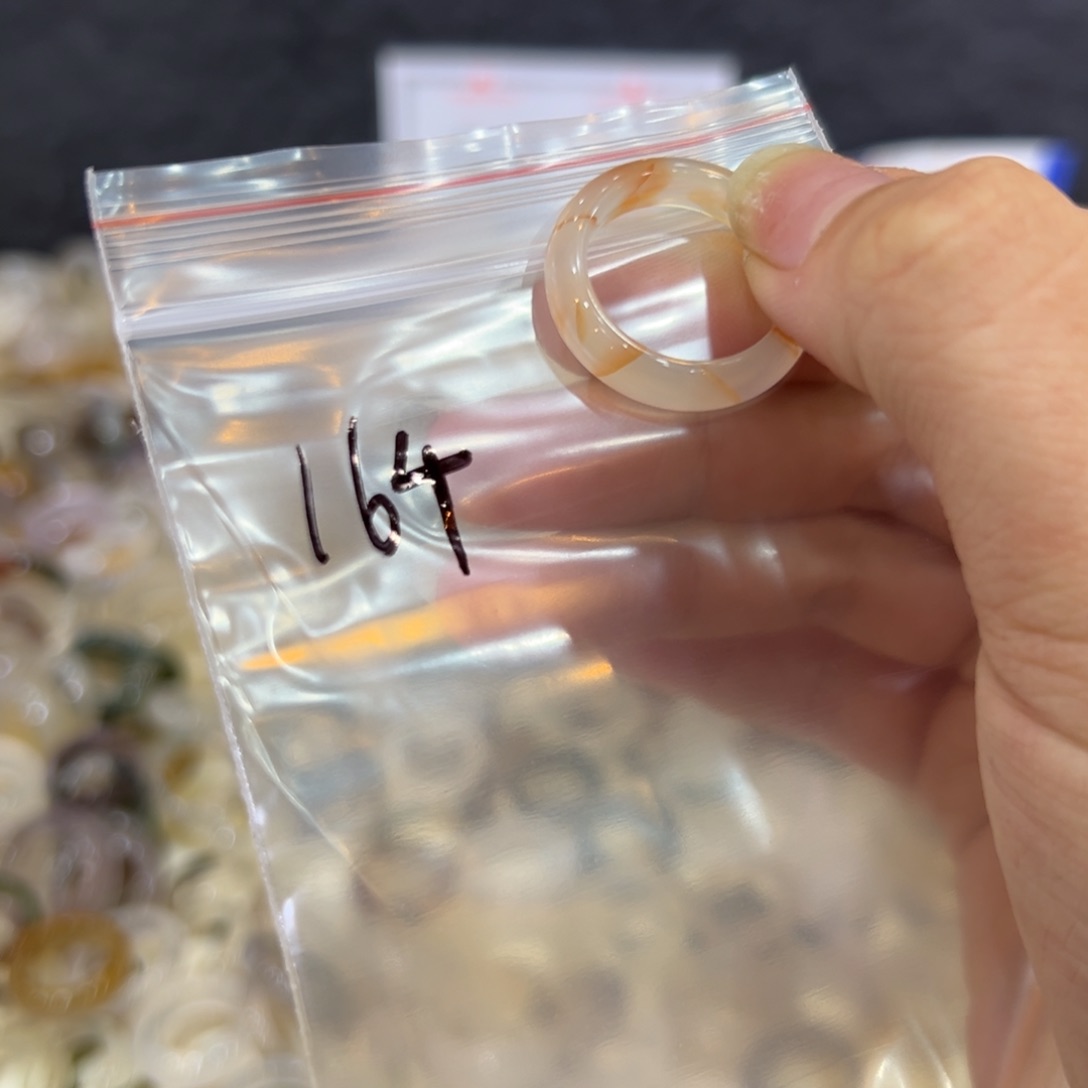 玛瑙/玉髓戒指合金164港17