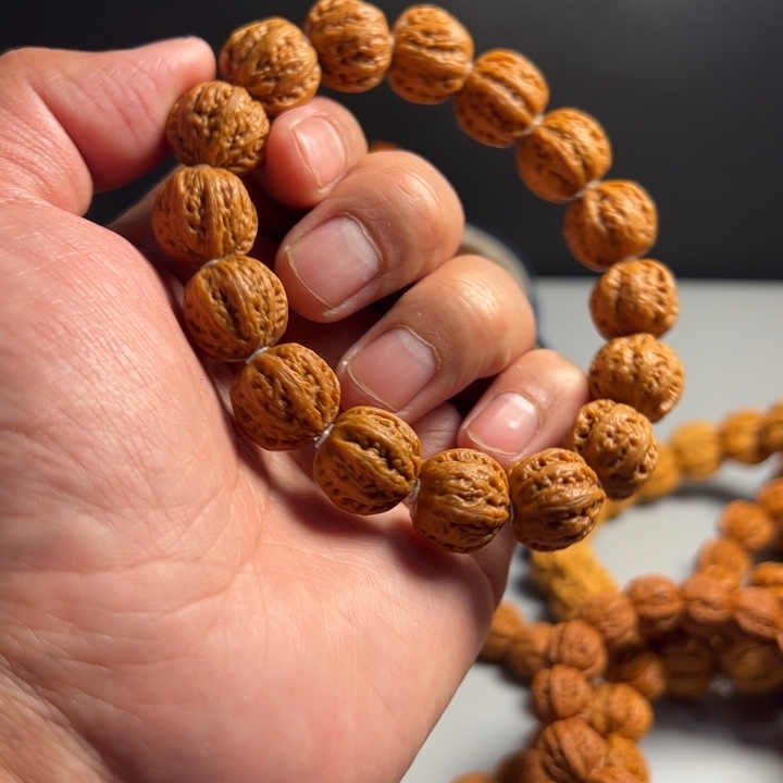 核桃手串/手链虎***@15*14mm小核桃八棱