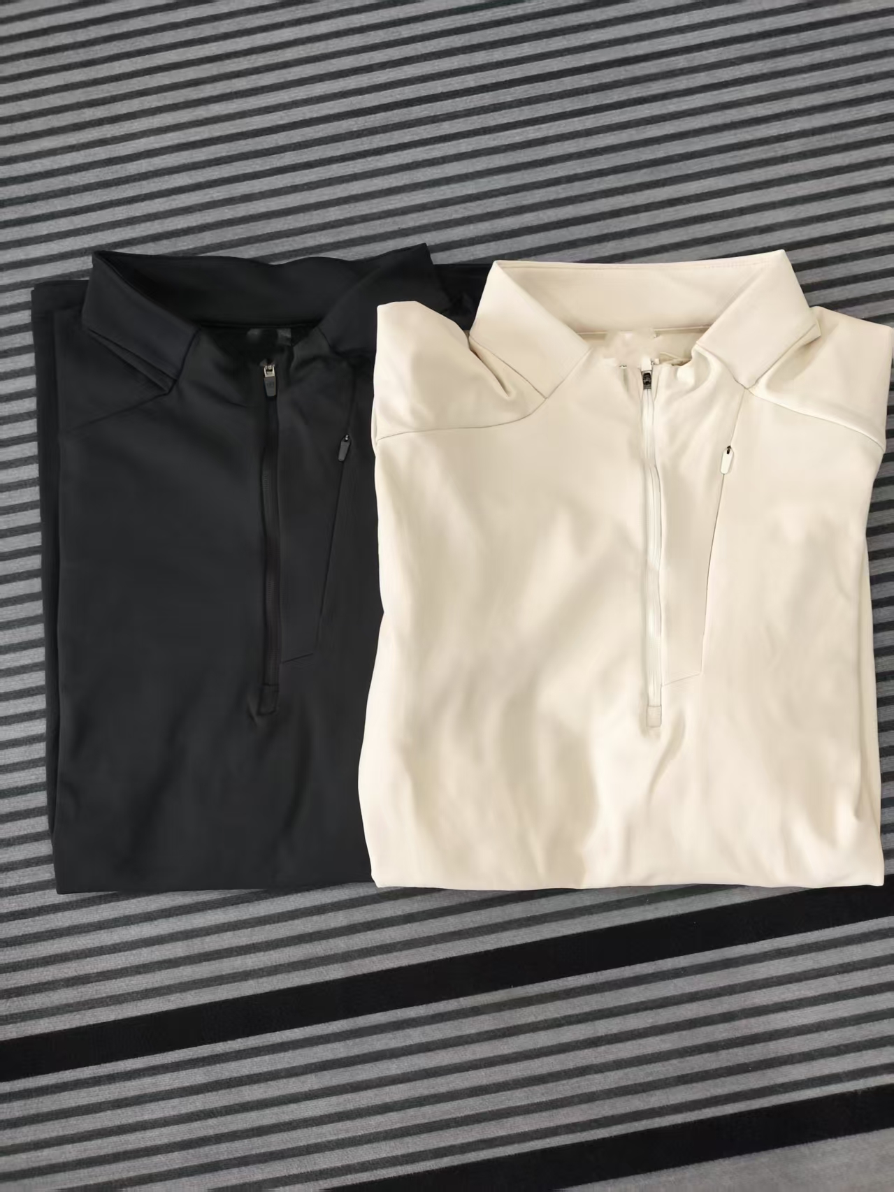 男士双色半拉链加绒打底（大树