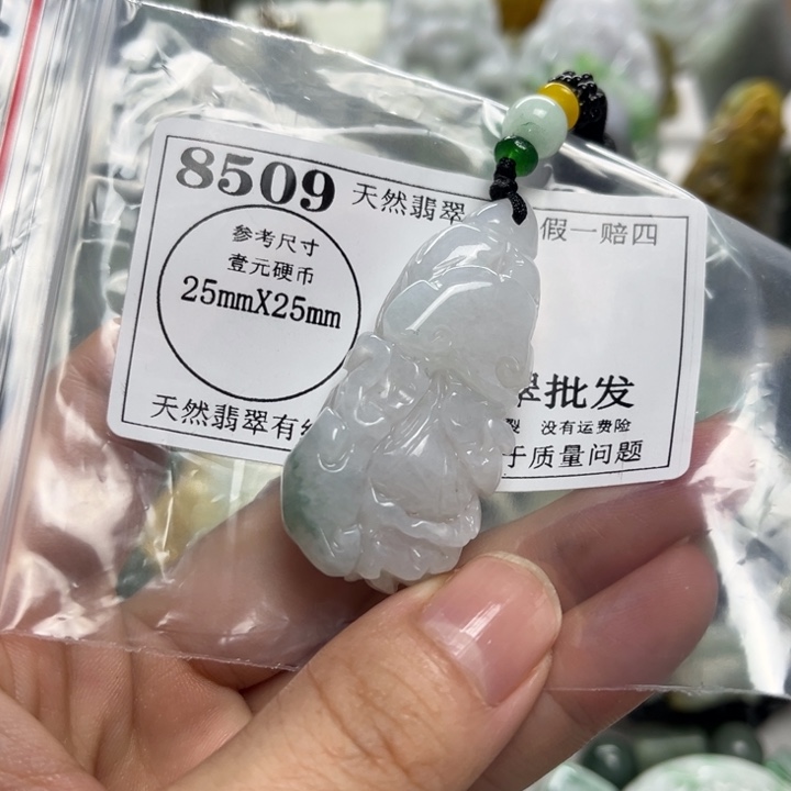翡翠未镶嵌颈饰8509