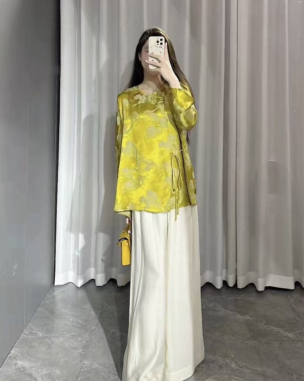 【高奢·国风SYL】NN865-时尚女装设计感国风衬衫设计师百搭休闲