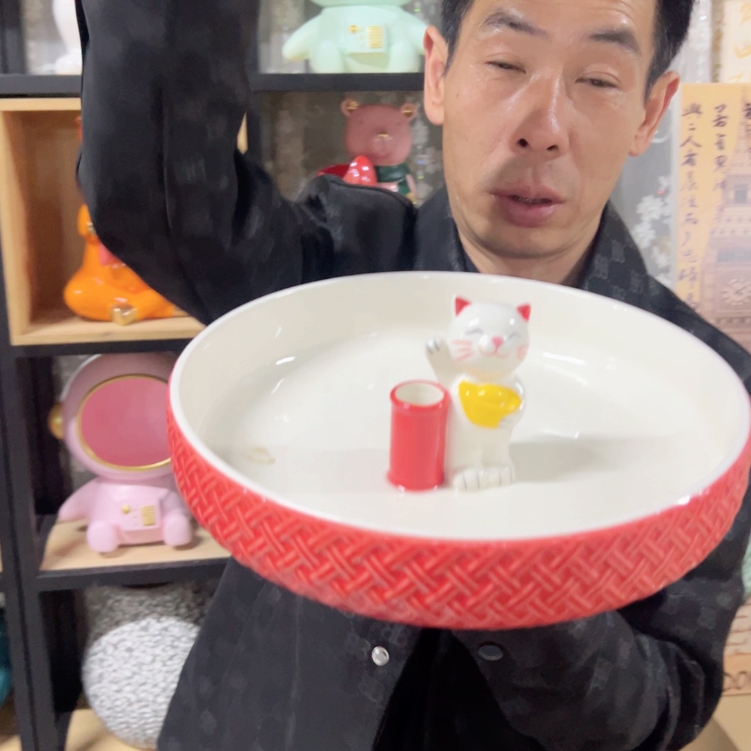红陶红陶红陶红陶大号招财猫