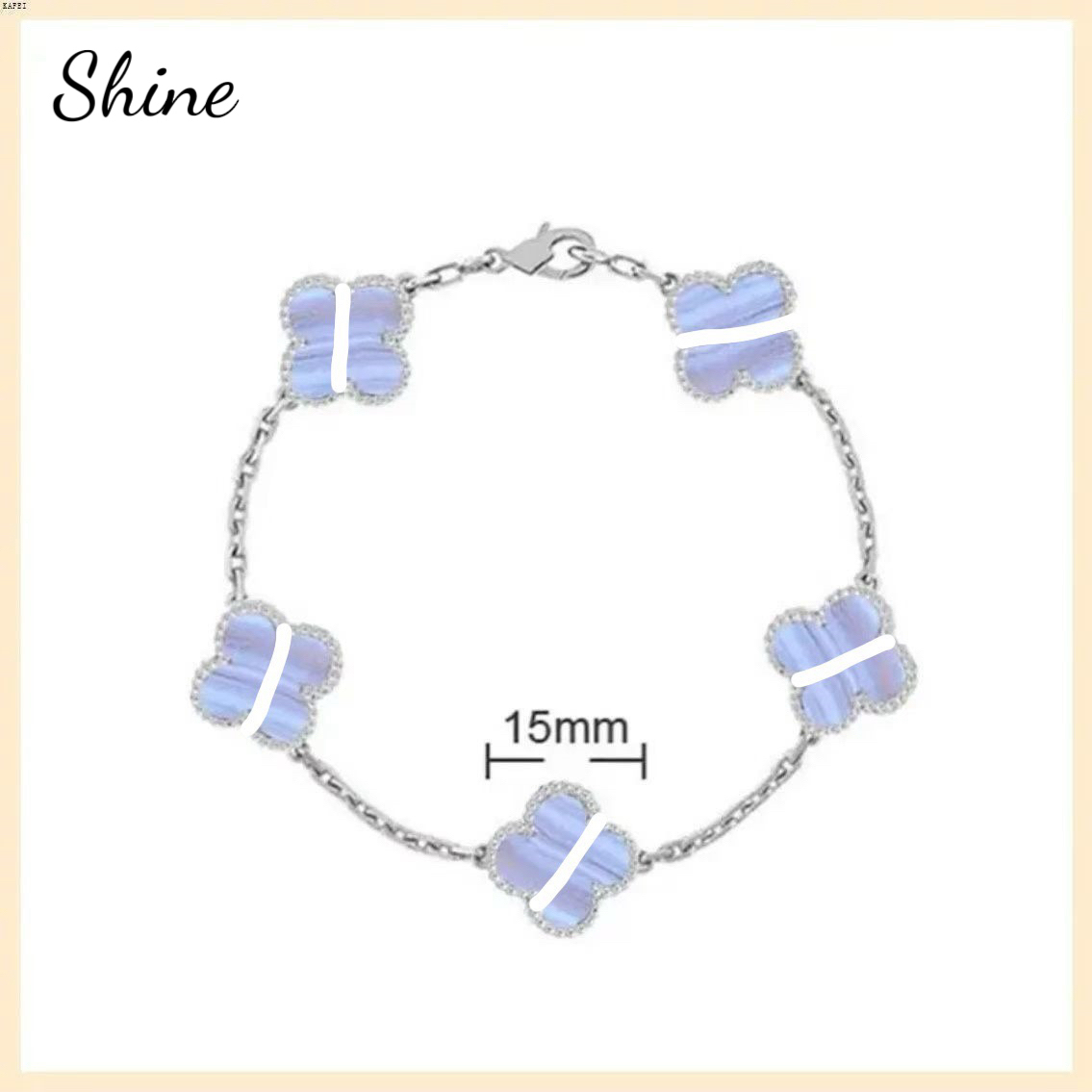 合金手链 紫色花花手链女