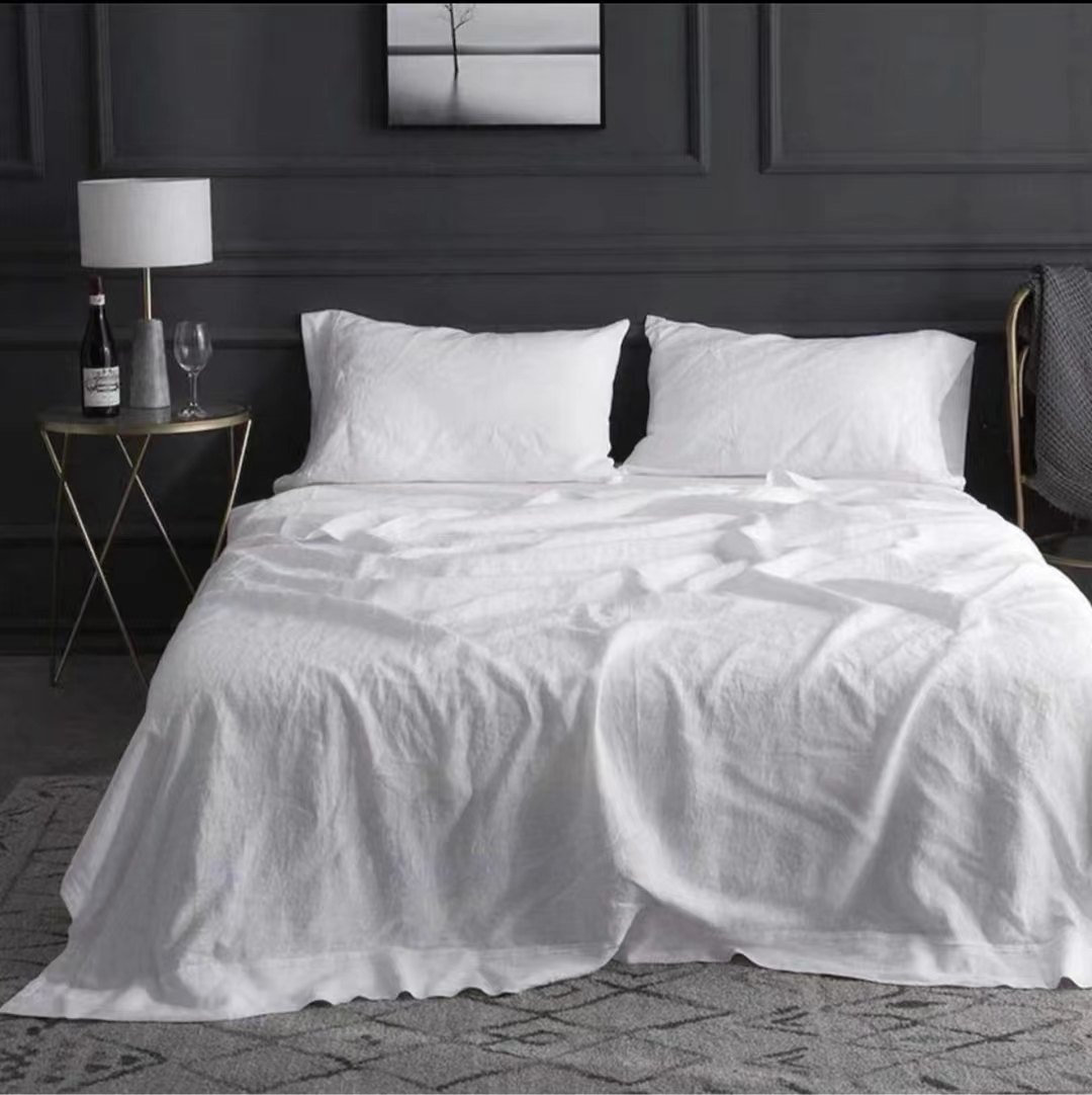 孤品04汉麻亚麻床单被罩四件套