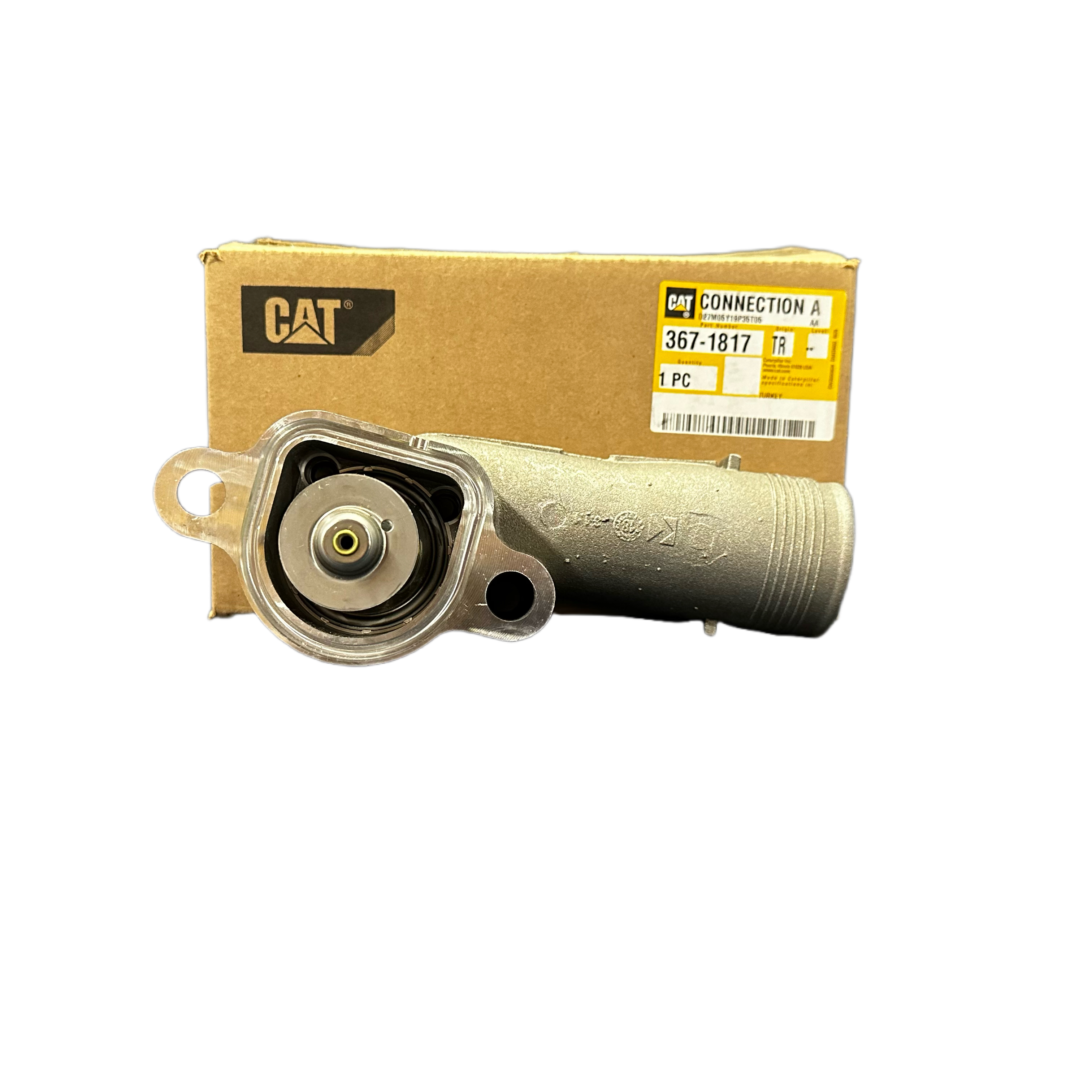 挖掘机节温器总成适用C6.6 C7.1发动机温控器配件