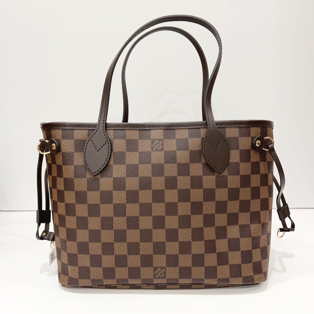 99新 LouisVuitton/路易威登 蓝总专场/棋盘格中号neverfull 托特