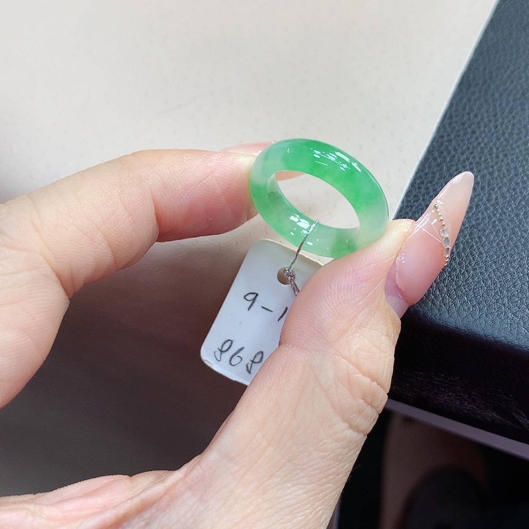 未镶嵌戒圈翡翠9.10号