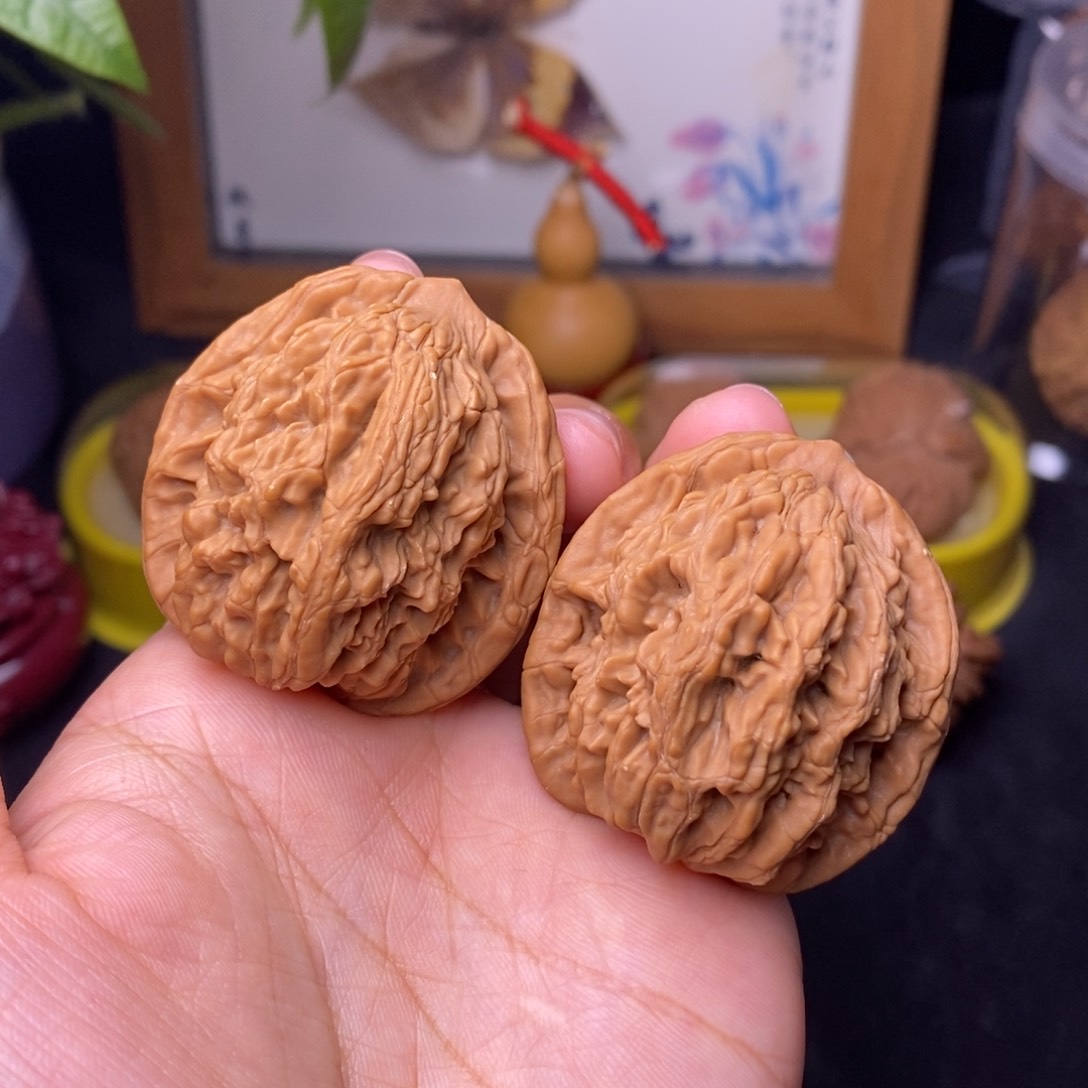 文玩核桃把件40麦虎