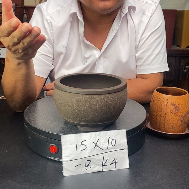 紫砂花盆货号一只K4
