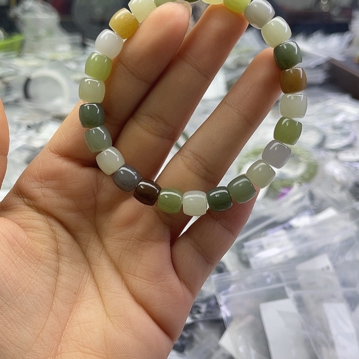 和田玉未镶嵌手串