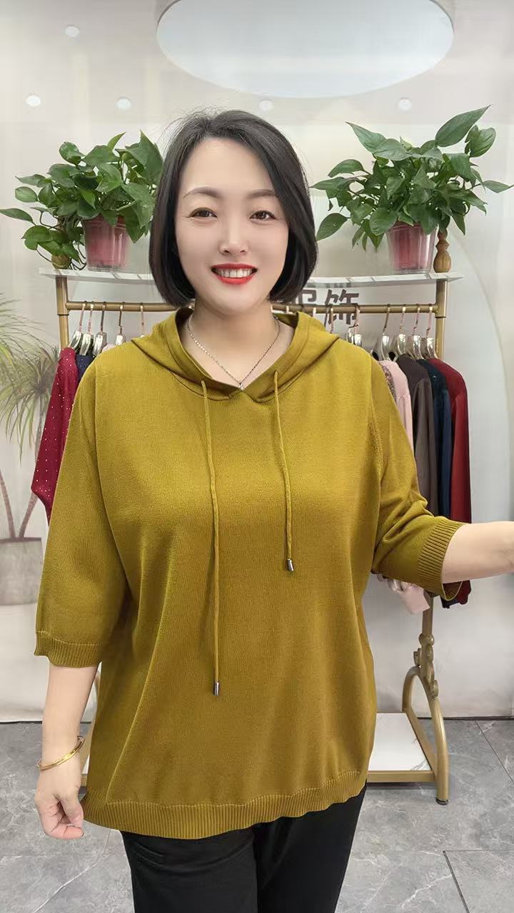 新款休闲连帽大板上衣