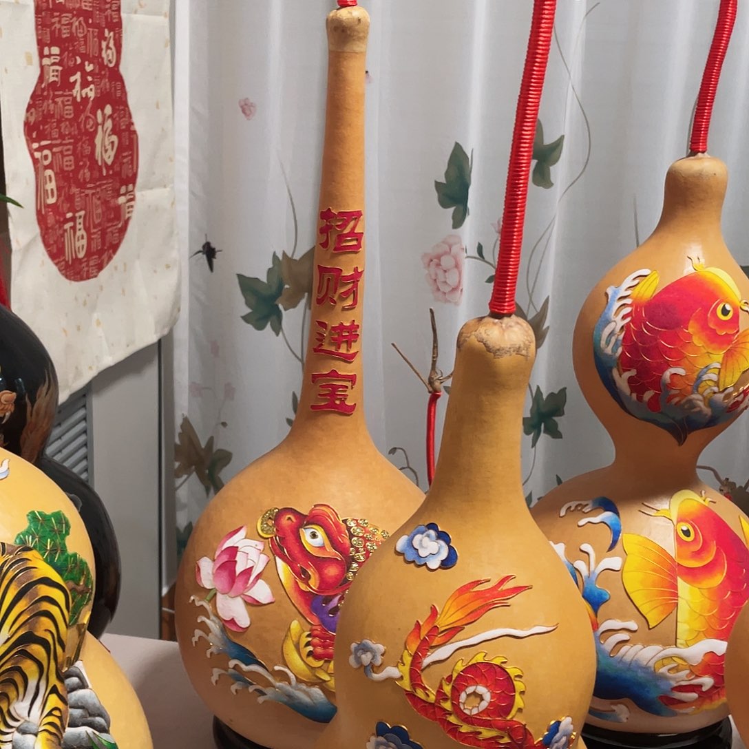 8***8木葫芦福禄金蟾和龙