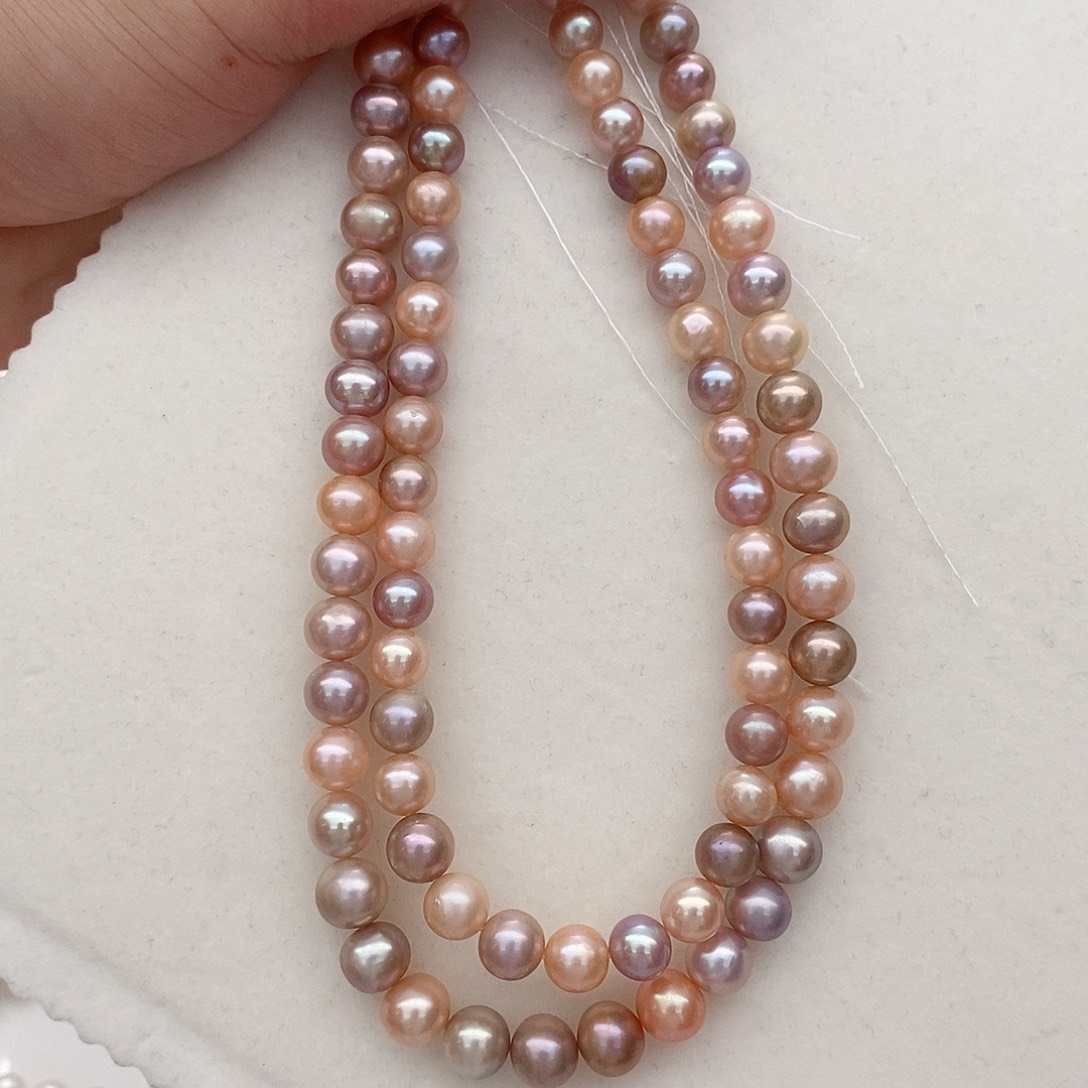 淡水珍珠未镶嵌颈饰多样性发一