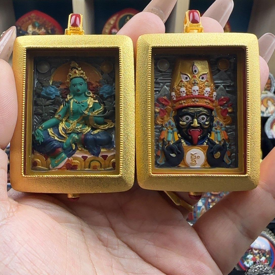 泥塑孤品清仓处理扎基拉姆绿度母