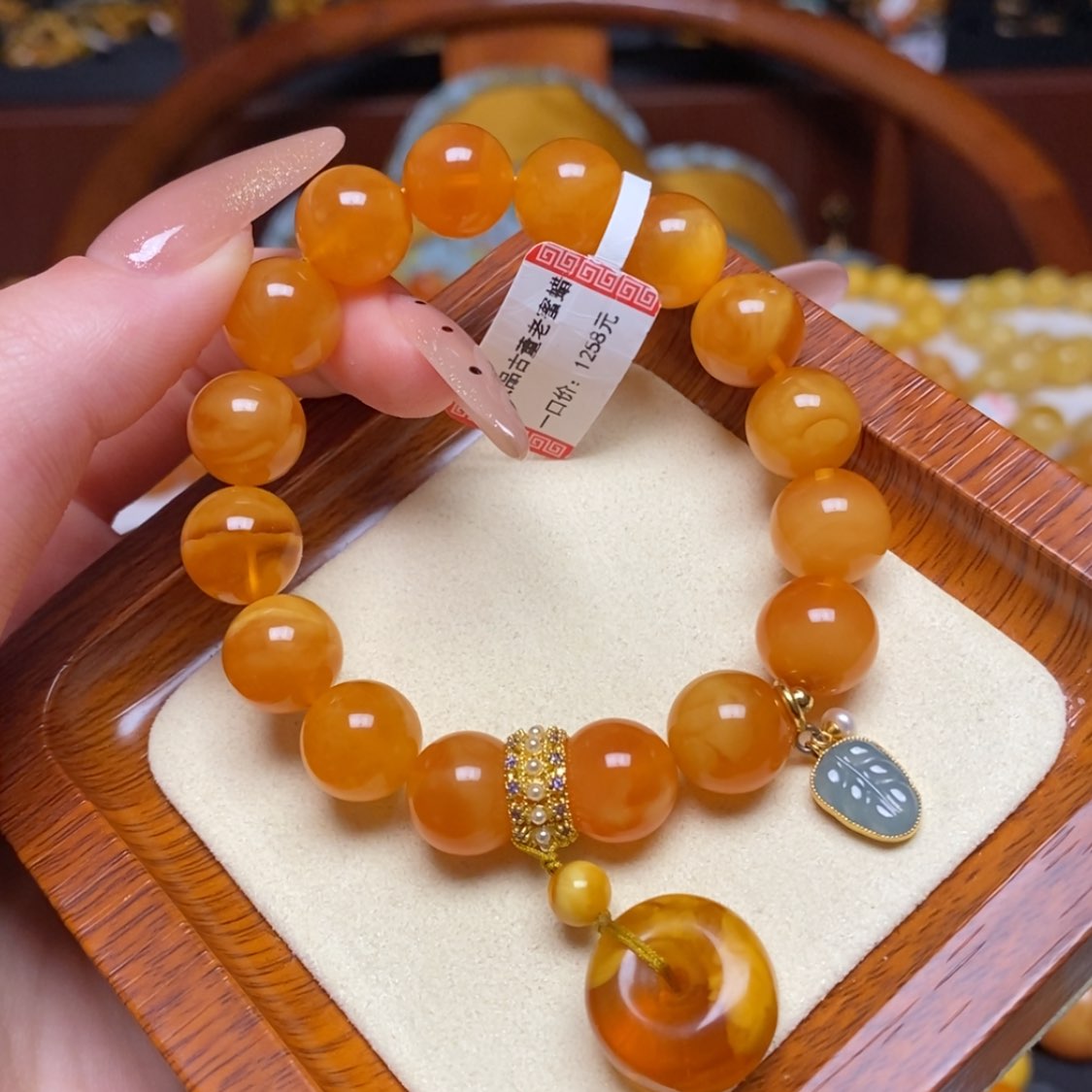 【闪购商品】蜜蜡手链未镶嵌手串