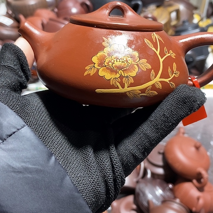 紫砂茶壶微瑕微笑