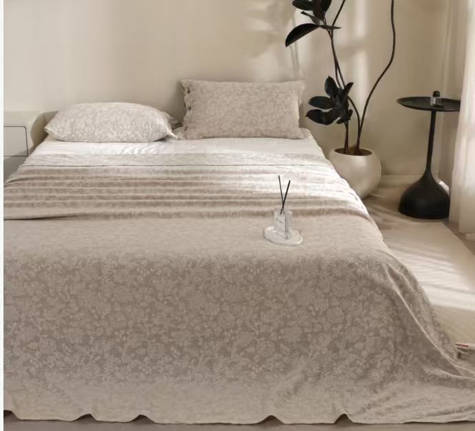 【朵枝染】150*200高端定制罗布麻扬子纱舒适透气被罩