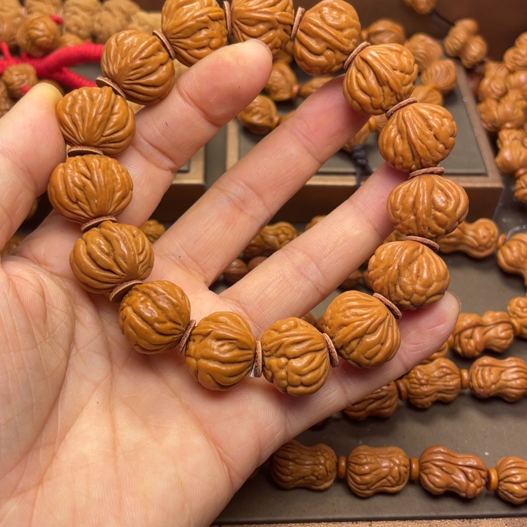 至***下手串桃核龙纹桃核23