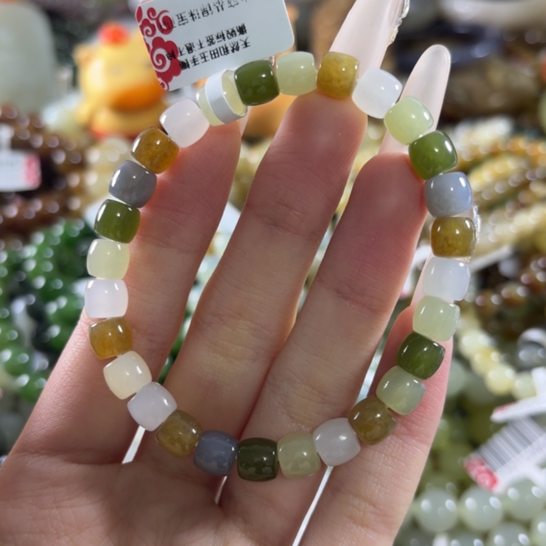 和田玉未镶嵌手链112