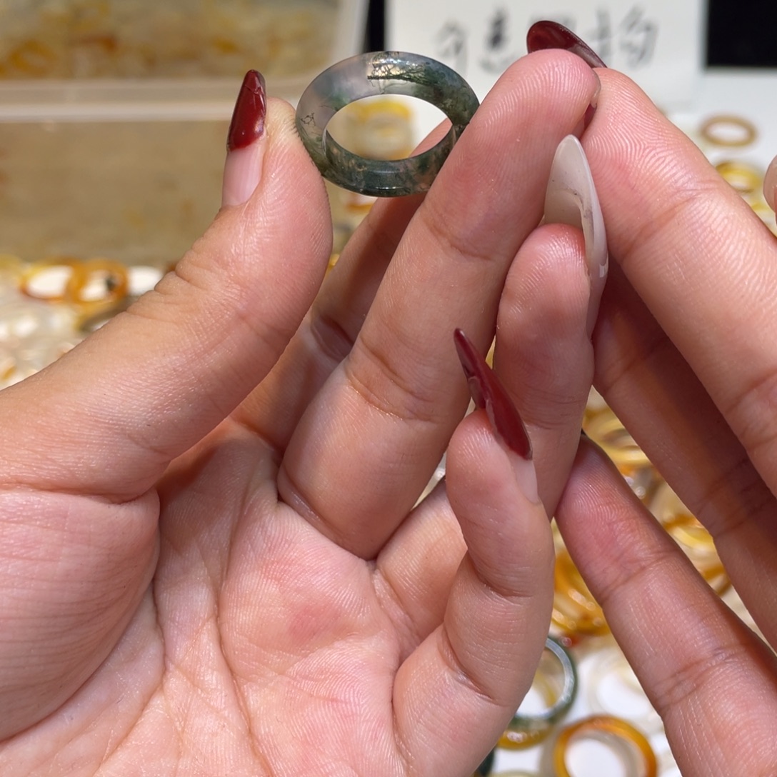 玛瑙/玉髓未镶嵌戒指513号港12 默认瑕疵