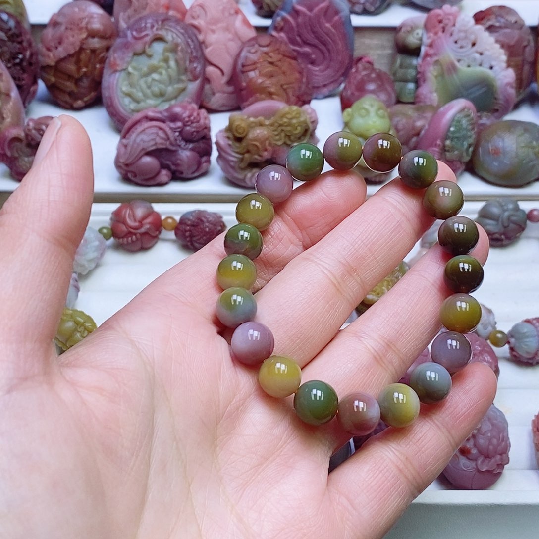 玛瑙/玉髓盐源玛瑙手链未镶嵌