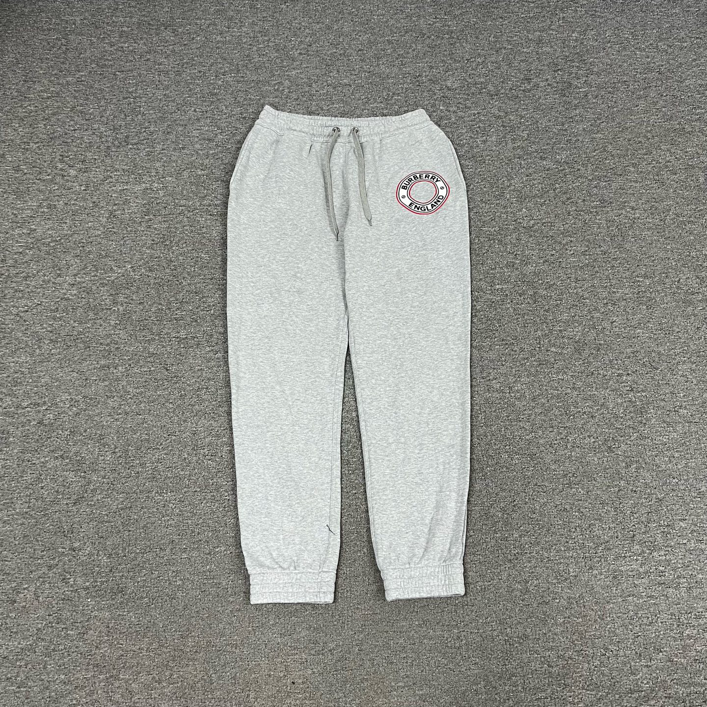 99新 BURBERRY/博柏利 圆环字母logo 抽绳卫裤休闲裤 L码 