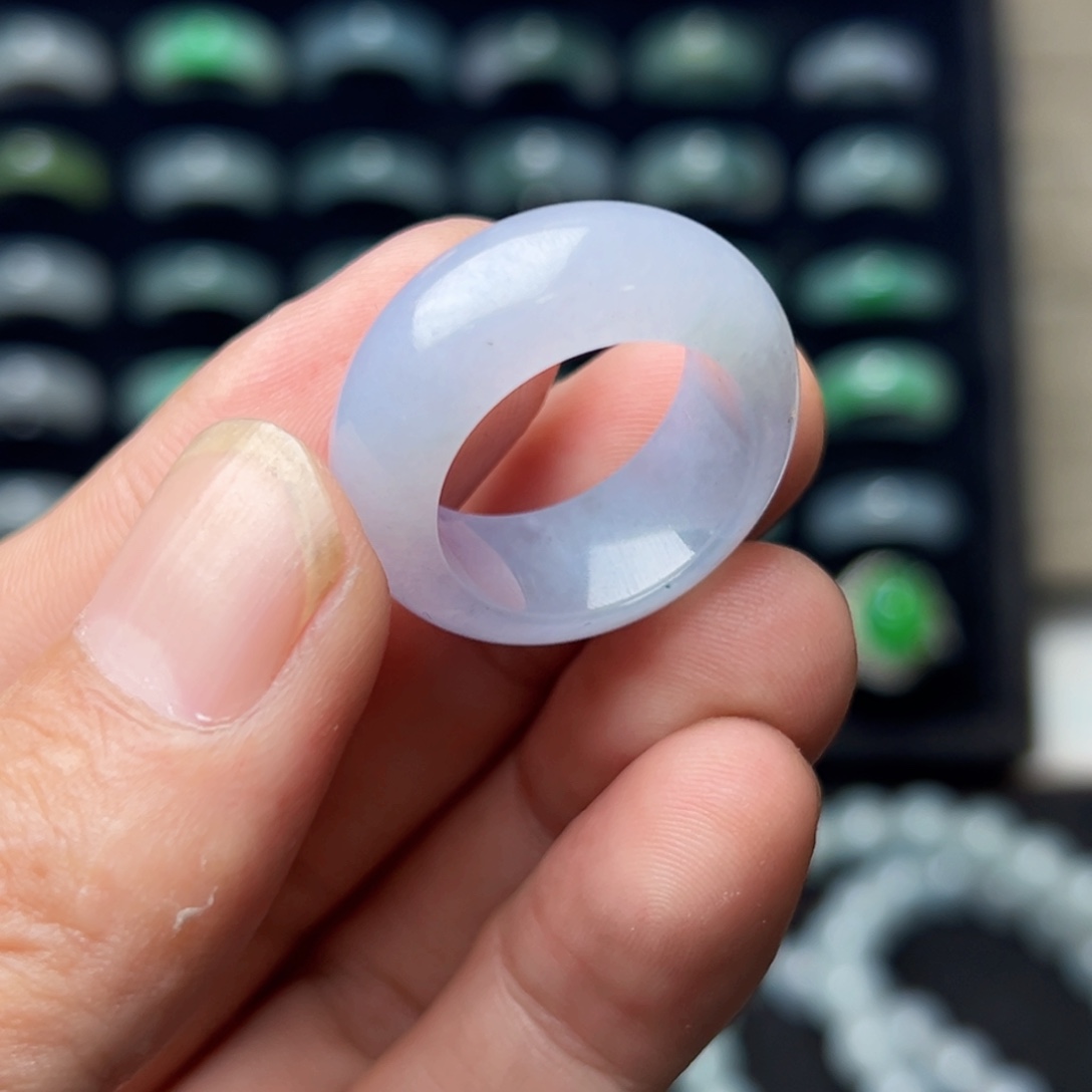 定制翡翠未镶嵌圈口20号