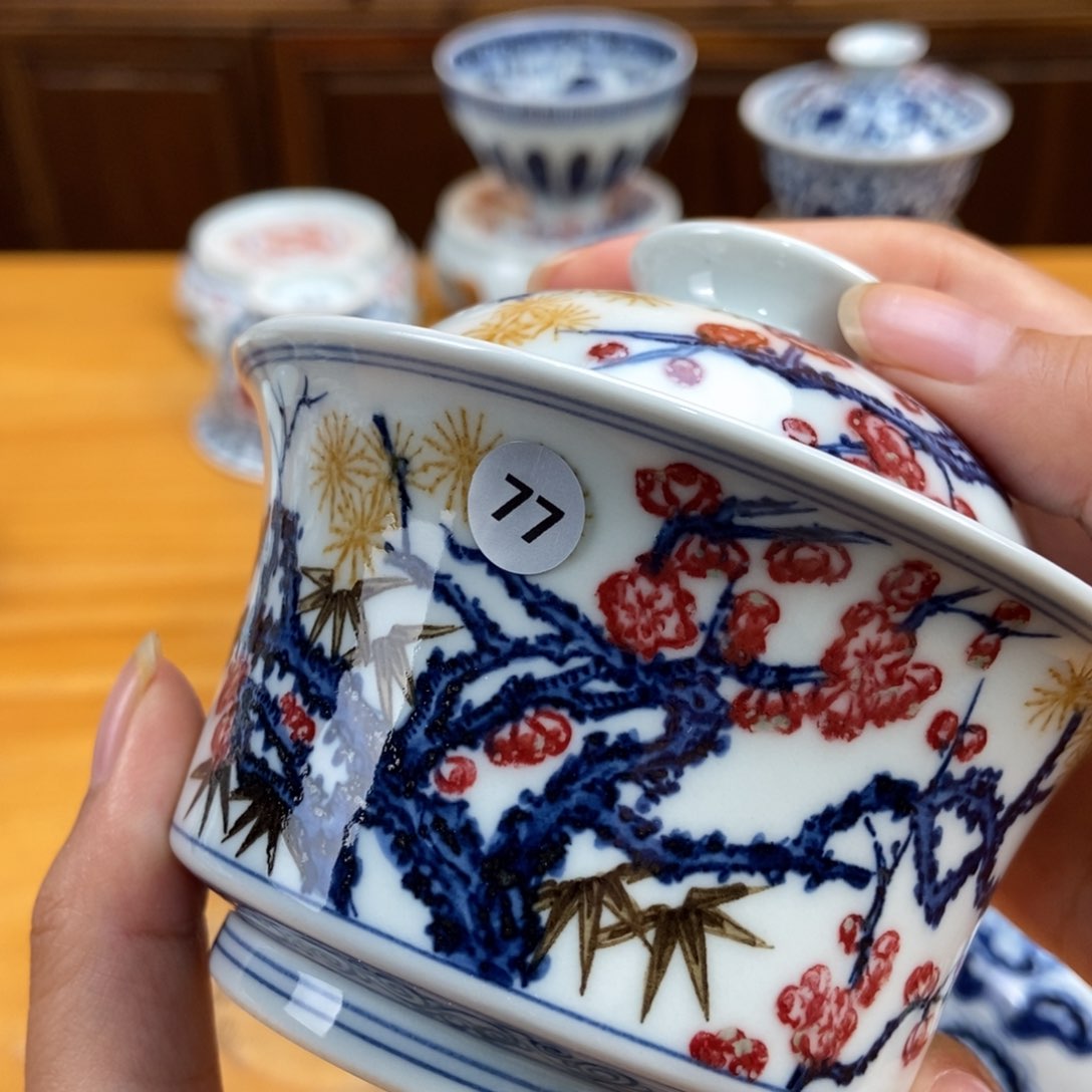 手绘现代茶具非古董无*聊