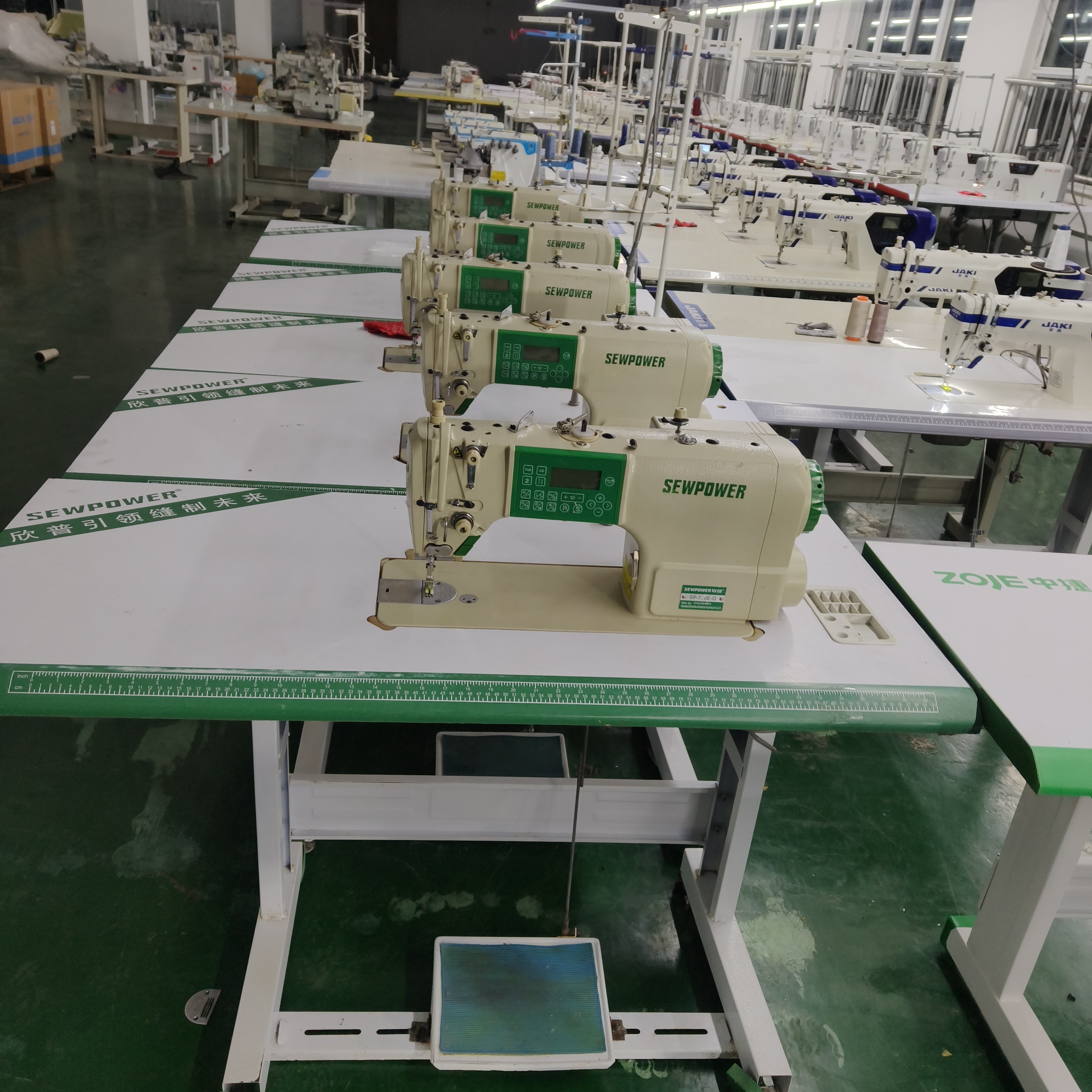 欣普新款步进全自动电脑平缝机一体机缝纫机家用工厂用薄厚通吃