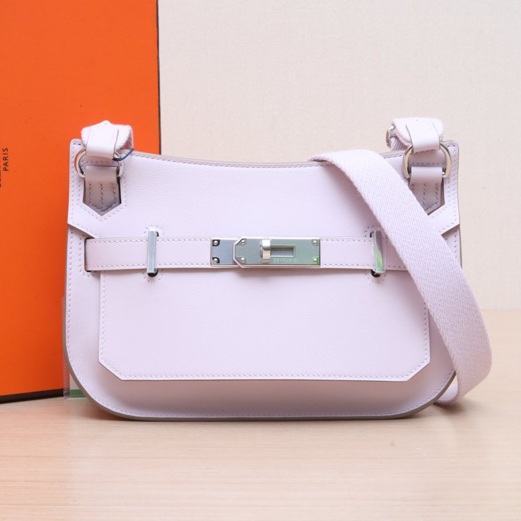 99新 Hermes/爱马仕 小花佳珊 吉普赛 mini 梦幻紫 EC皮 W刻 银扣