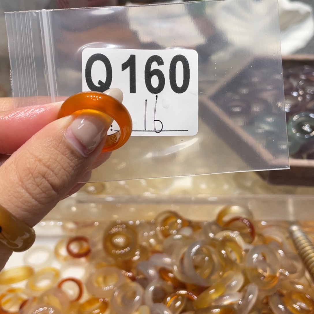 玛瑙/玉髓未镶嵌戒指160