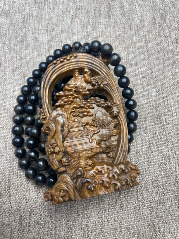 沉香木串文玩老料 41号