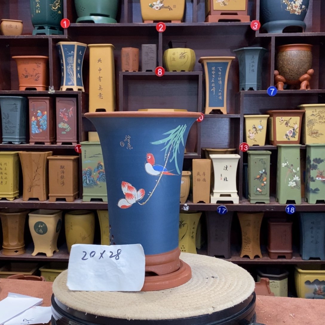 紫砂花盆紫砂花盆