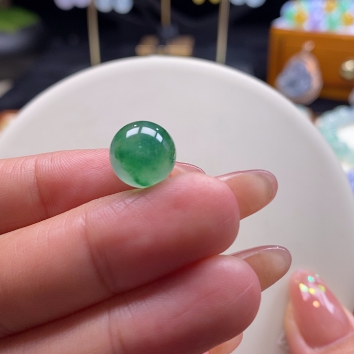 翡翠吊坠(不含链)未镶嵌翡翠冰阳绿珠卡11.3m