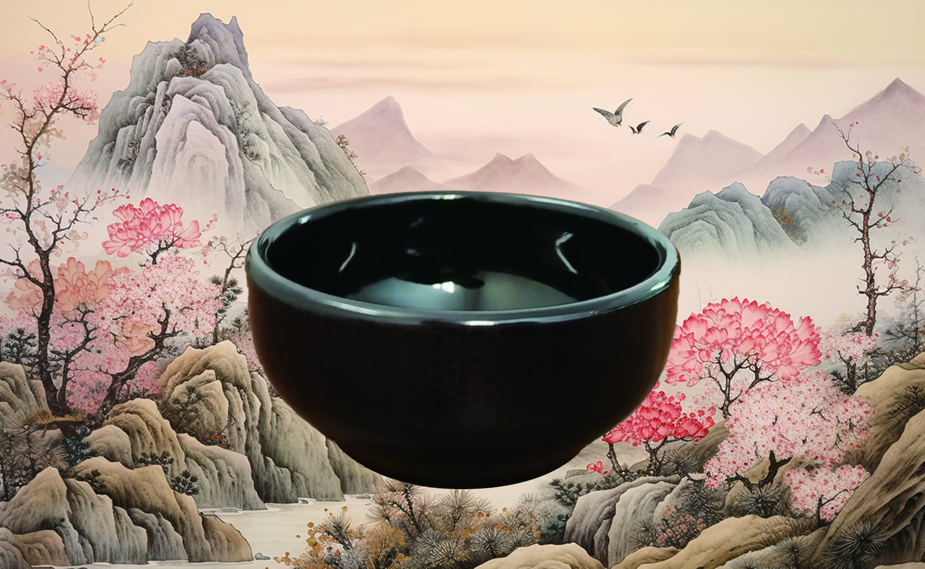 康宁黑金玄刚碗黑色复古家用Y